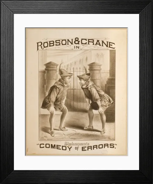 Framed Print : Robson & Crane in Shakespeares Comedy of errors Robson & Cr Framed Print : Robson & Crane in Shakespeares Comedy of errors Robson & Cr