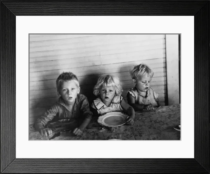 Framed Print : Children of Olaf Fugelberg waiting for dinner. Williams Coun Framed Print : Children of Olaf Fugelberg waiting for dinner. Williams Coun