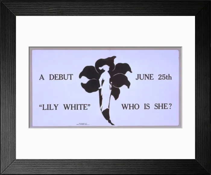 Framed Print : Lily White, who is she? a debut, June 25th Framed Print : Lily White, who is she? a debut, June 25th