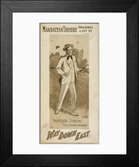 Framed Print : Professor Sterling in Way down East Framed Print : Professor Sterling in Way down East