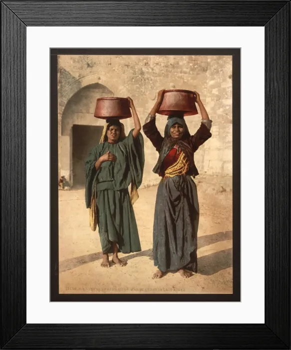 Framed Print : Milk seller of Siloam, Holy Land Framed Print : Milk seller of Siloam, Holy Land