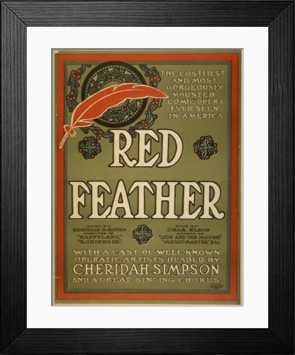 Framed Print : Red feather the costilest and most gorgeously mounted comic Framed Print : Red feather the costilest and most gorgeously mounted comic