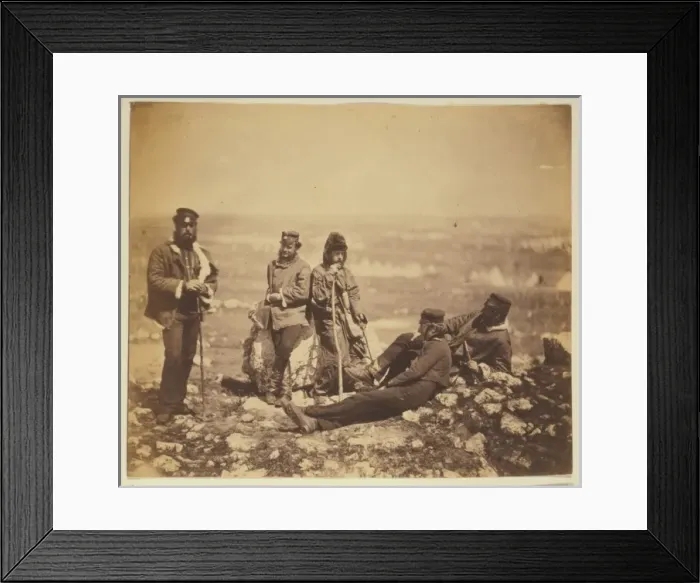 Framed Print : Officers of the 89th Regiment at Cathcarts Hill, in winter Framed Print : Officers of the 89th Regiment at Cathcarts Hill, in winter