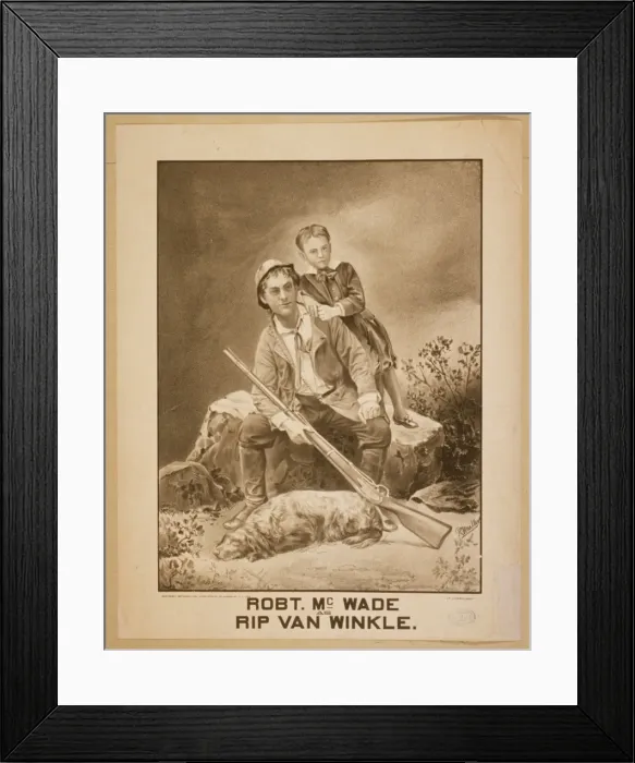 Framed Print : Robt. McWade as Rip Van Winkle Framed Print : Robt. McWade as Rip Van Winkle