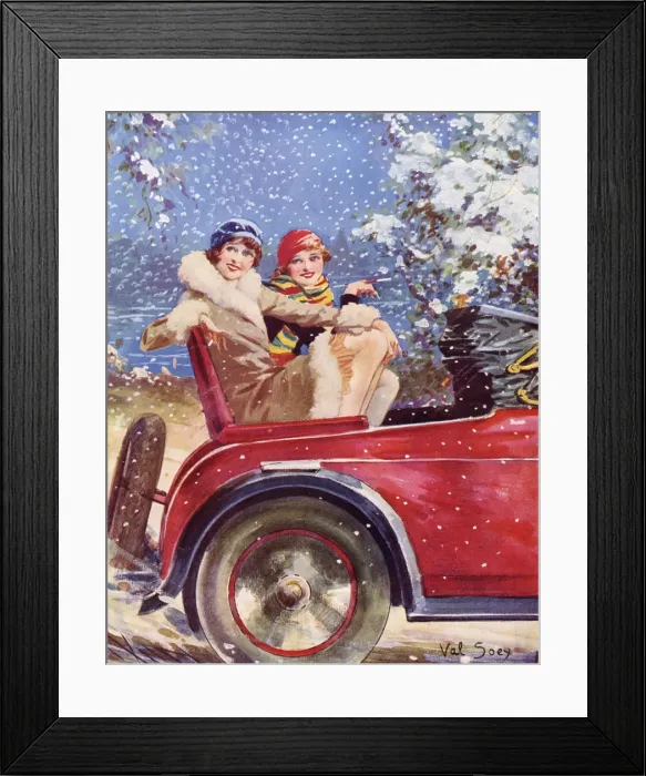 Framed Print : Christmas in the 1930s - Dicky Bird by Val Soey Framed Print : Christmas in the 1930s - Dicky Bird by Val Soey