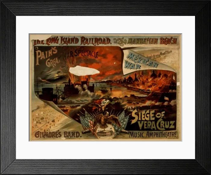 Framed Print : Pains great war spectacle, Mexican War, Siege of Vera Cruz Framed Print : Pains great war spectacle, Mexican War, Siege of Vera Cruz