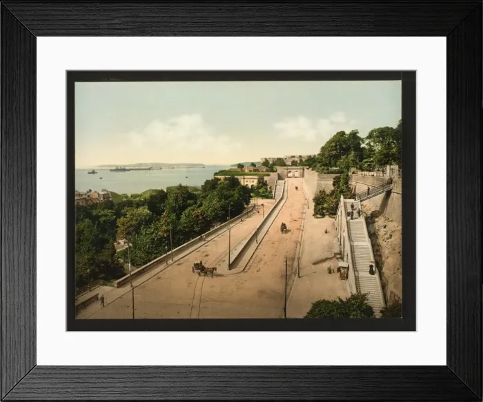 Framed Print : The harbor from the Cours Dajot, Brest, France Framed Print : The harbor from the Cours Dajot, Brest, France