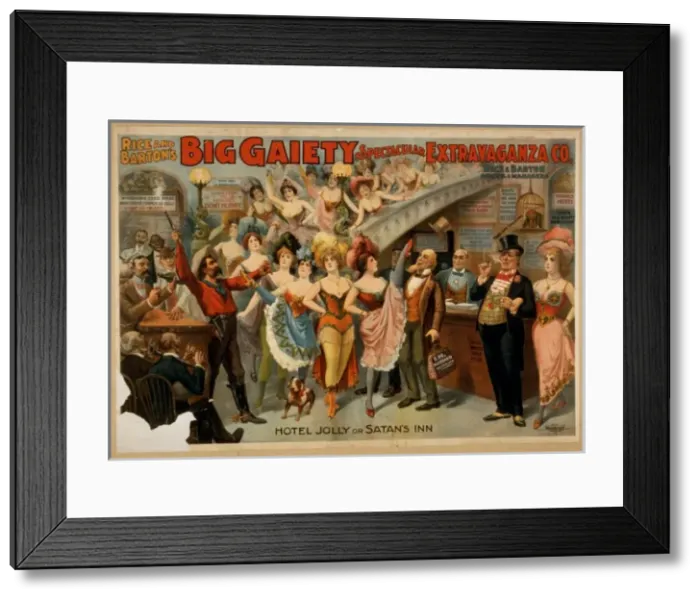 Framed Print : Rice and Bartons Big Gaiety Spectacular Extravaganza Co Framed Print : Rice and Bartons Big Gaiety Spectacular Extravaganza Co
