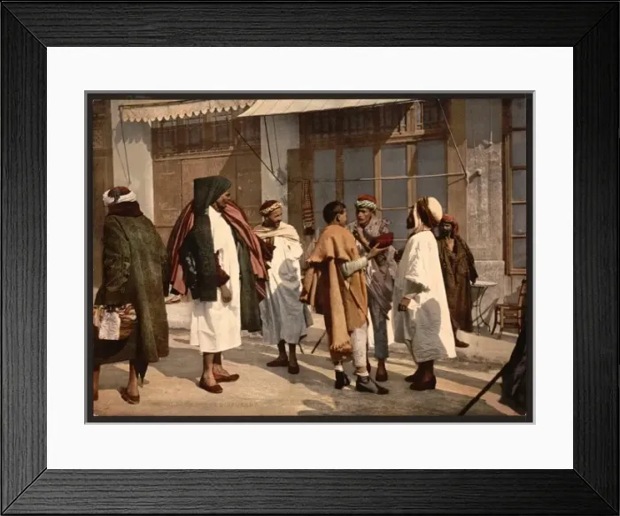 Framed Print : Arabs disputing, Algiers, Algeria Framed Print : Arabs disputing, Algiers, Algeria