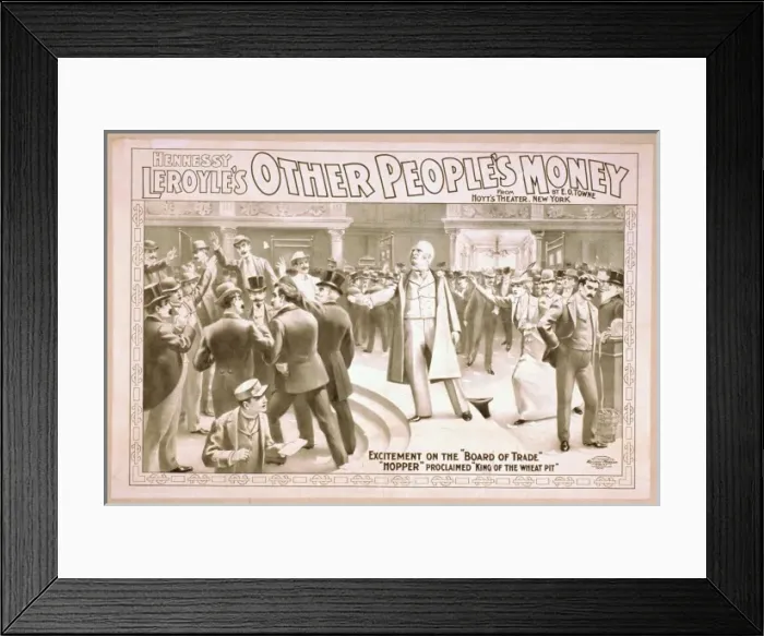 Framed Print : Hennessy Leroyles Other peoples money from Hoyts Theater Framed Print : Hennessy Leroyles Other peoples money from Hoyts Theater