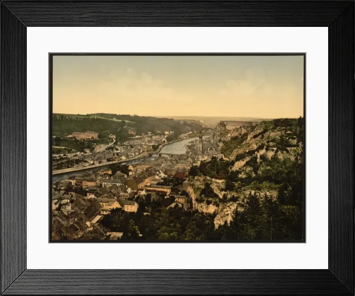 Framed Print : From the Casino garden, Dinant, Belgium Framed Print : From the Casino garden, Dinant, Belgium
