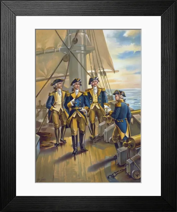 Framed Print : US Navy - Commander in Chief of fleet - 1776 Framed Print : US Navy - Commander in Chief of fleet - 1776