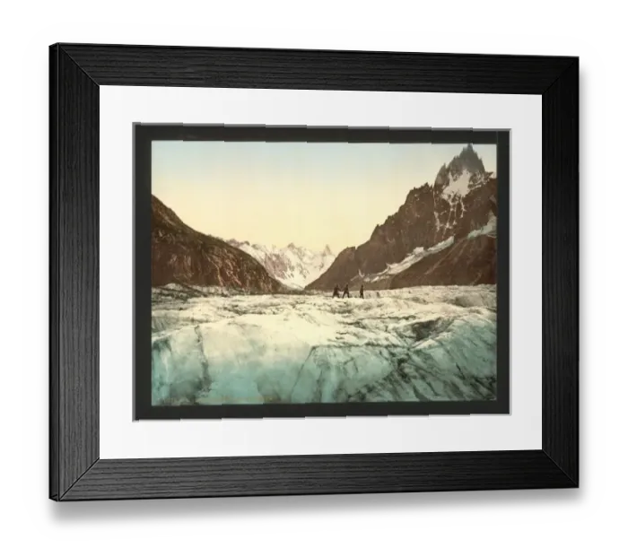 Framed Print : Mer de Glace, Mont Blanc, Chamonix Valley, France Framed Print : Mer de Glace, Mont Blanc, Chamonix Valley, France