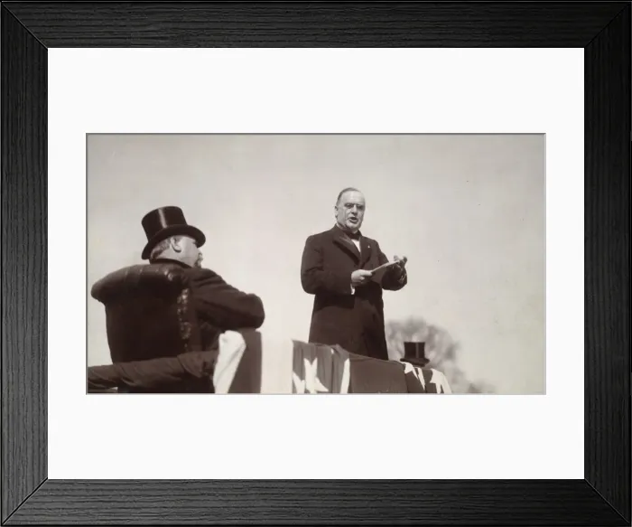 Framed Print : The new President delivering his inaugural address March 4 Framed Print : The new President delivering his inaugural address March 4