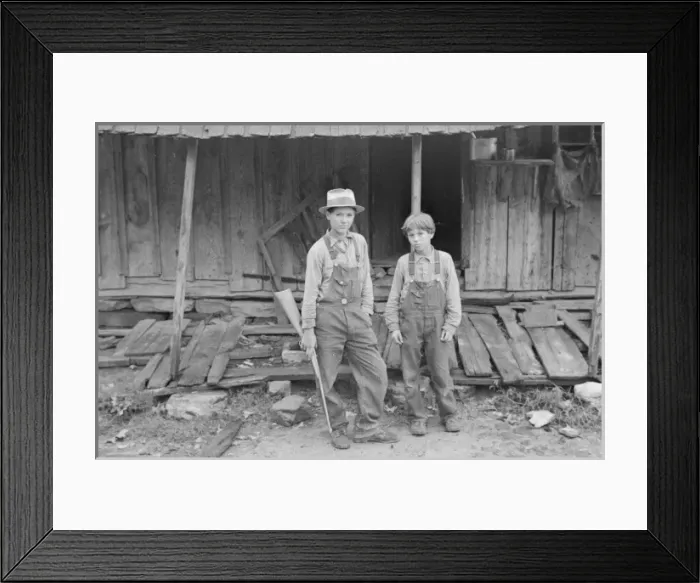 Framed Print : Children of Sam Nichols, Arkansas tenant farmer Framed Print : Children of Sam Nichols, Arkansas tenant farmer
