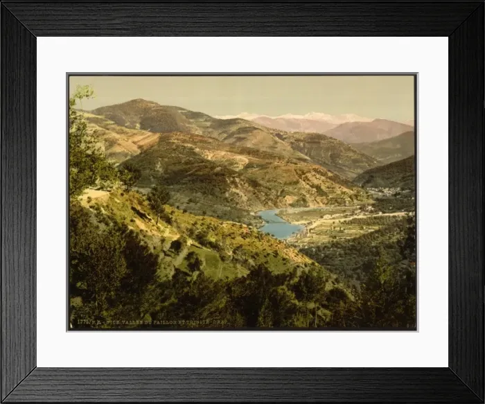 Framed Print : Valley of the Paillon, Nice, Riviera Framed Print : Valley of the Paillon, Nice, Riviera