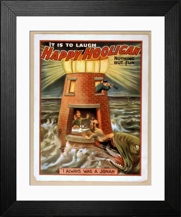 Framed Print : Happy Hooligan it is to laugh : nothing but fun Framed Print : Happy Hooligan it is to laugh : nothing but fun
