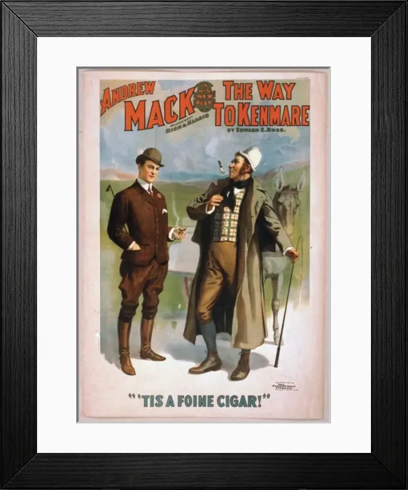Framed Print : Andrew Mack in his new play, The way to Kenmare by Edward E Framed Print : Andrew Mack in his new play, The way to Kenmare by Edward E