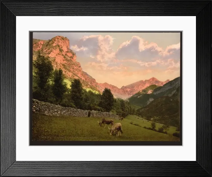 Framed Print : The suburbs, Eaux Bonnes, Pyrenees, France Framed Print : The suburbs, Eaux Bonnes, Pyrenees, France