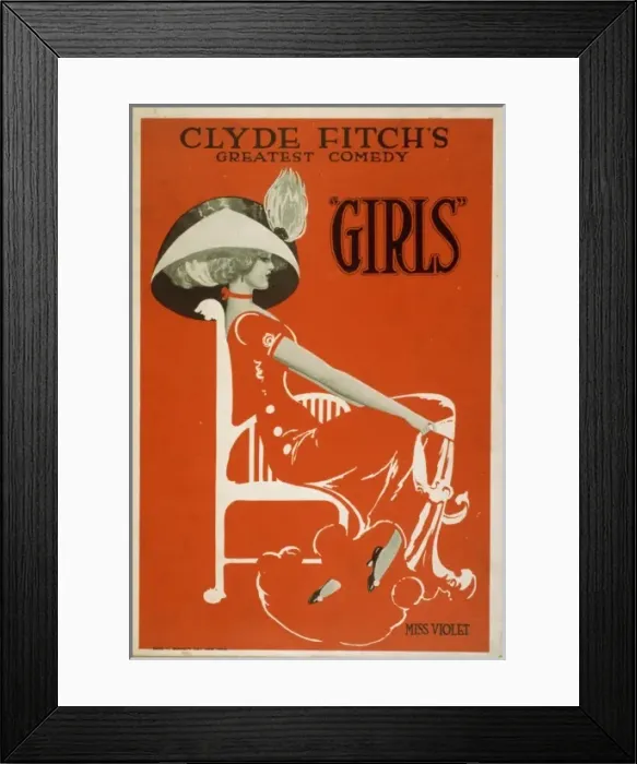 Framed Print : Clyde Fitchs greatest comedy, Girls Clyde Fitchs greatest Framed Print : Clyde Fitchs greatest comedy, Girls Clyde Fitchs greatest