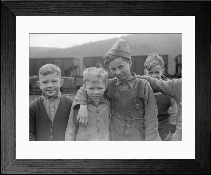 Framed Print : Schoolboys in coal town, Kempton, West Virginia Framed Print : Schoolboys in coal town, Kempton, West Virginia