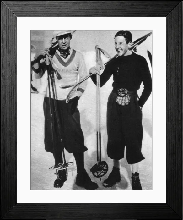 Framed Print : British skiers Framed Print : British skiers