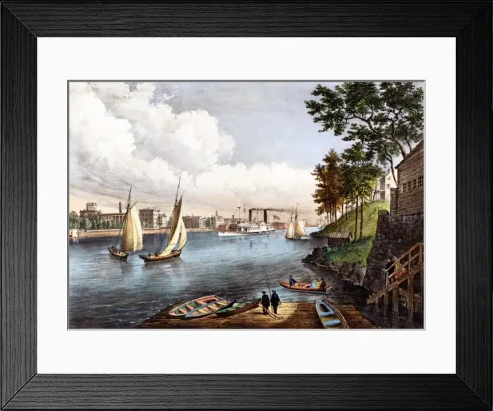Framed Print : Blackwells Island, East River, New York Framed Print : Blackwells Island, East River, New York