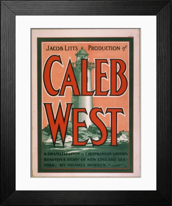 Framed Print : Jacob Litts production of Caleb West a dramatization of F Framed Print : Jacob Litts production of Caleb West a dramatization of F