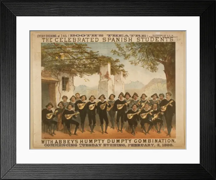 Framed Print : The celebrated Spanish Students with Abbeys Humpty Dumpty C Framed Print : The celebrated Spanish Students with Abbeys Humpty Dumpty C