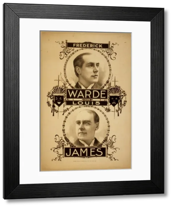 Framed Print : Frederick Warde and Louis James Framed Print : Frederick Warde and Louis James