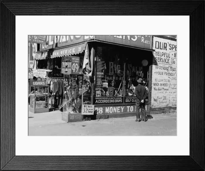 Framed Print : Pawnshop in Gateway District, Minneapolis, Minnesota Framed Print : Pawnshop in Gateway District, Minneapolis, Minnesota
