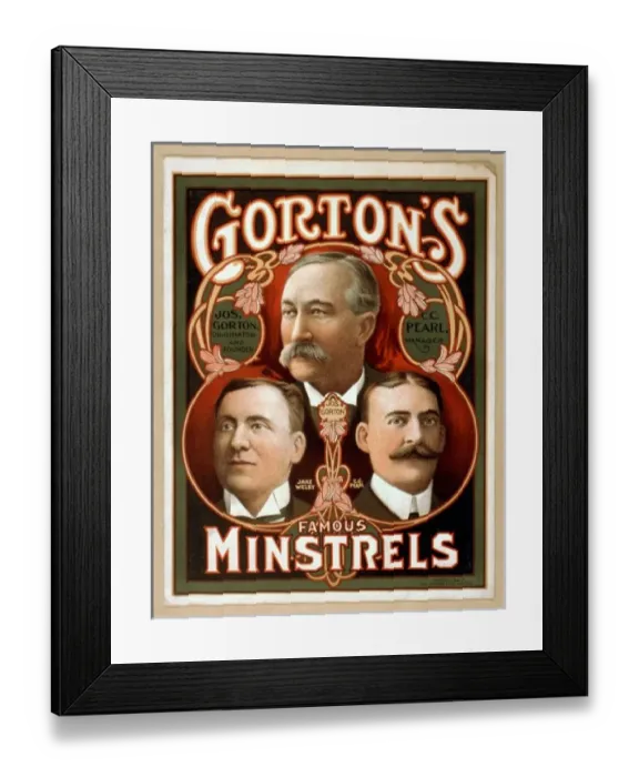 Framed Print : Gortons famous Minstrels Framed Print : Gortons famous Minstrels