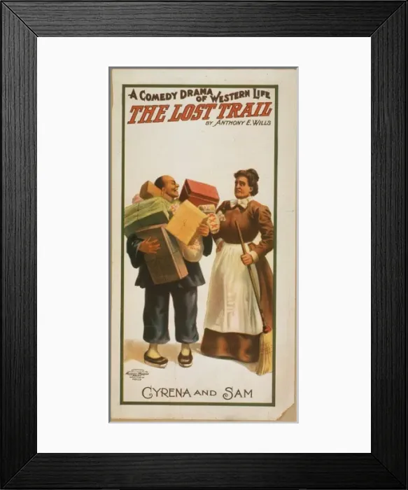 Framed Print : The lost trail a comedy drama of western life by Anthony E Framed Print : The lost trail a comedy drama of western life by Anthony E