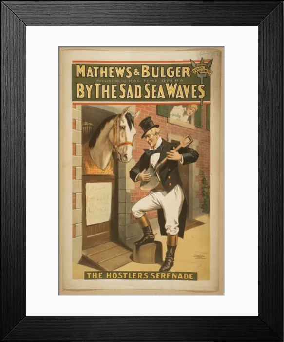 Framed Print : Mathews & Bulger presenting rag time opera, By the sad sea w Framed Print : Mathews & Bulger presenting rag time opera, By the sad sea w