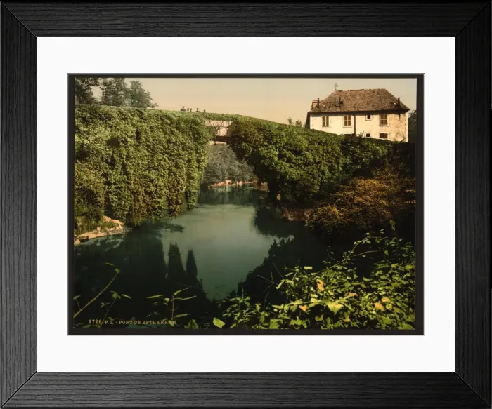Framed Print : The bridge, Betharram, Pyrenees, France Framed Print : The bridge, Betharram, Pyrenees, France