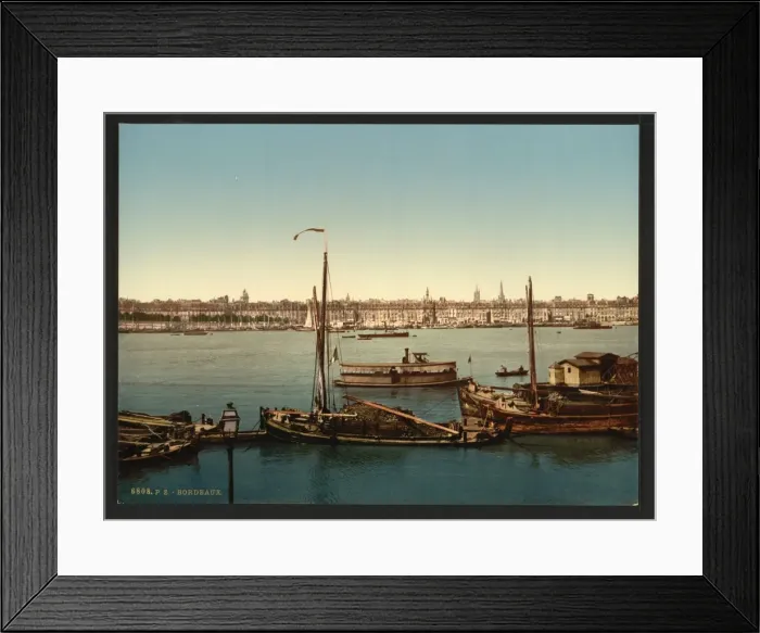 Framed Print : From the Bastile, Bordeaux, France Framed Print : From the Bastile, Bordeaux, France