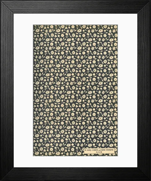 Framed Print : Fabric design, Art Gout Beaute, 1929 Framed Print : Fabric design, Art Gout Beaute, 1929