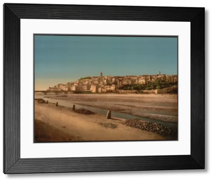 Framed Print : General view of the town, no. 2, Ventimiglia, Riviera Framed Print : General view of the town, no. 2, Ventimiglia, Riviera