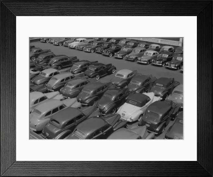 Framed Print : Parking lot. Chicago, Illinois Framed Print : Parking lot. Chicago, Illinois
