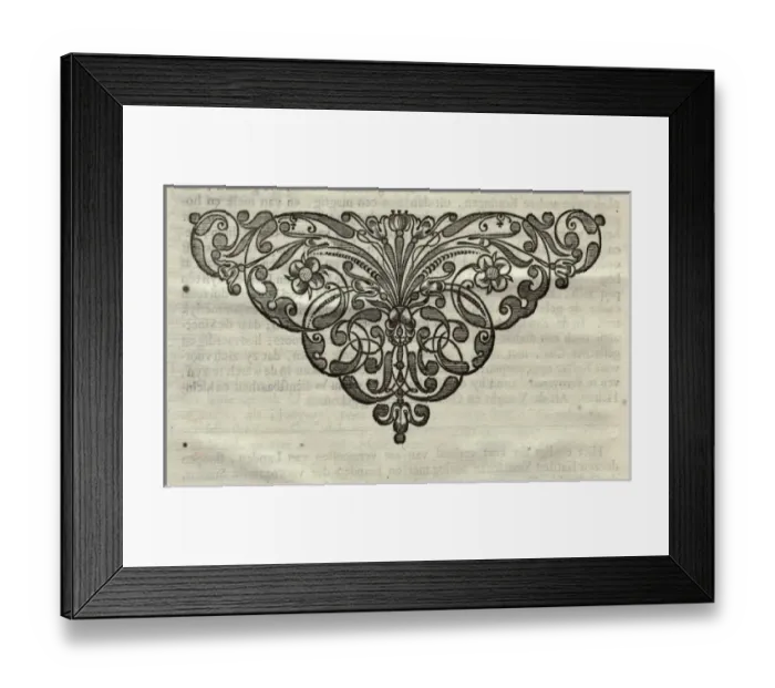 Framed Print : Tail-piece of the Dutch edition Framed Print : Tail-piece of the Dutch edition