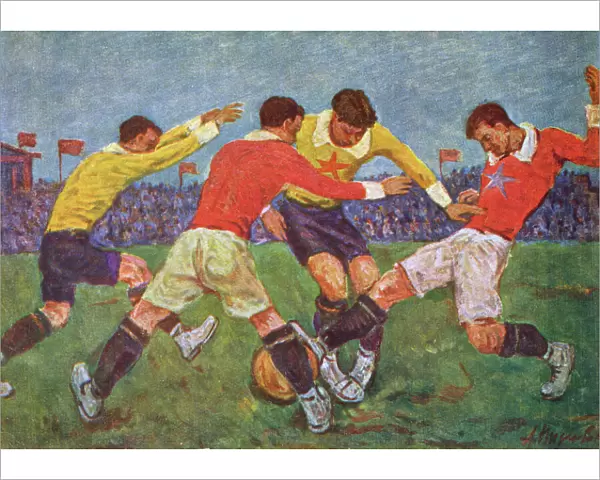 Russian Football Match