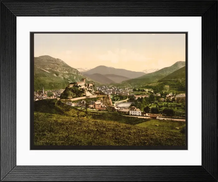 Framed Print : General view, Lourdes, Pyrenees, France Framed Print : General view, Lourdes, Pyrenees, France