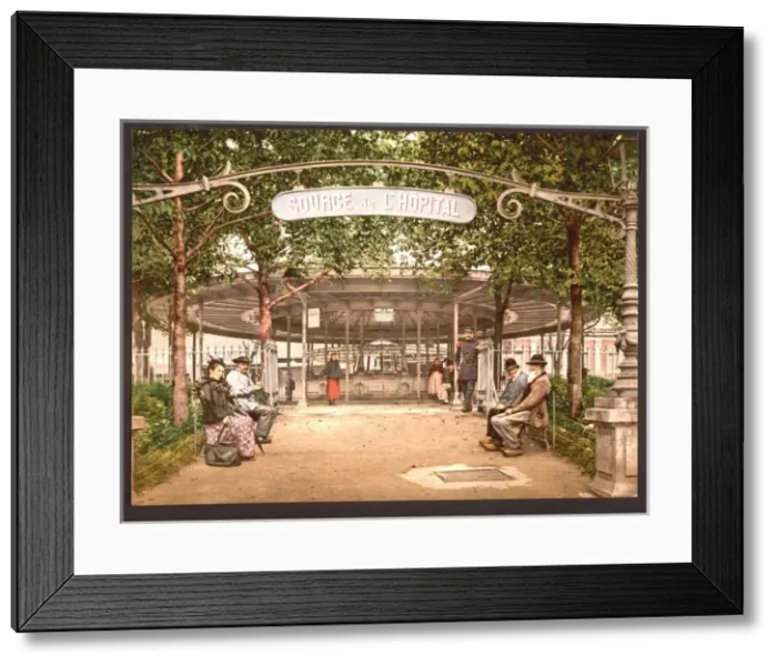 Framed Print : The Hopital Spring, Vichy, France The H?pital Spring, Vichy