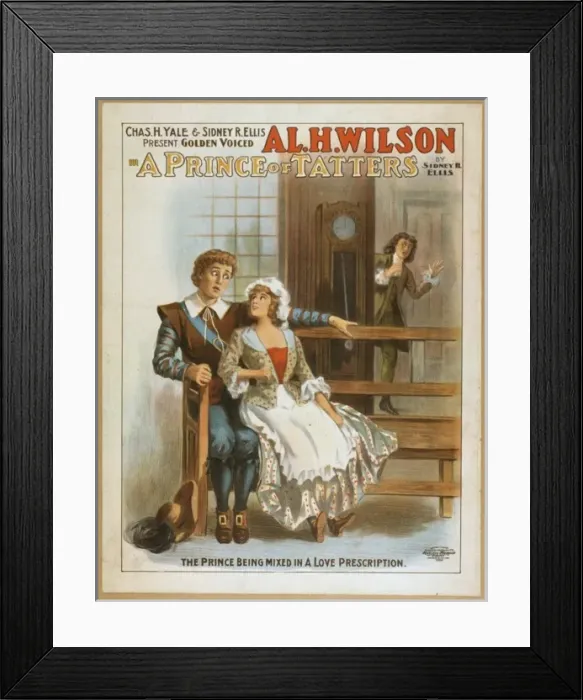 Framed Print : Chas. H. Yale & Sidney R. Ellis present golden voiced Al. H Framed Print : Chas. H. Yale & Sidney R. Ellis present golden voiced Al. H