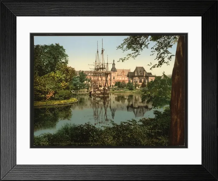Framed Print : The Tivoli park, Copenhagen, Denmark