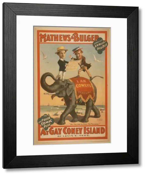 Framed Print : Mathews & Bulger in the polite comic play, At gay Coney Isla Framed Print : Mathews & Bulger in the polite comic play, At gay Coney Isla