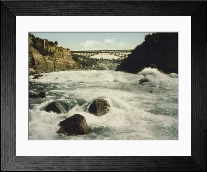 Framed Print : Whirlpool Rapids and Lower Steel Arch Bridge, Niagara Falls Framed Print : Whirlpool Rapids and Lower Steel Arch Bridge, Niagara Falls