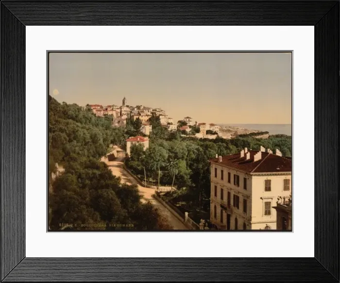 Framed Print : Via Romana, Bordighera, Riviera Framed Print : Via Romana, Bordighera, Riviera
