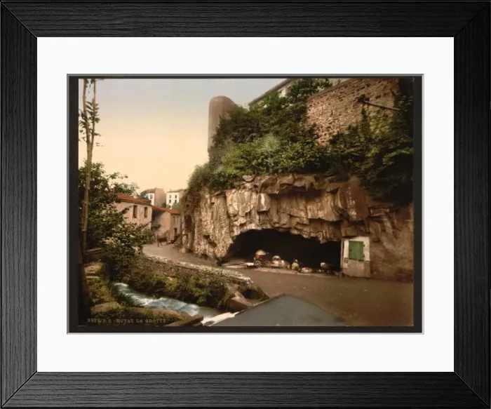 Framed Print : The grotto, Royat, France Framed Print : The grotto, Royat, France