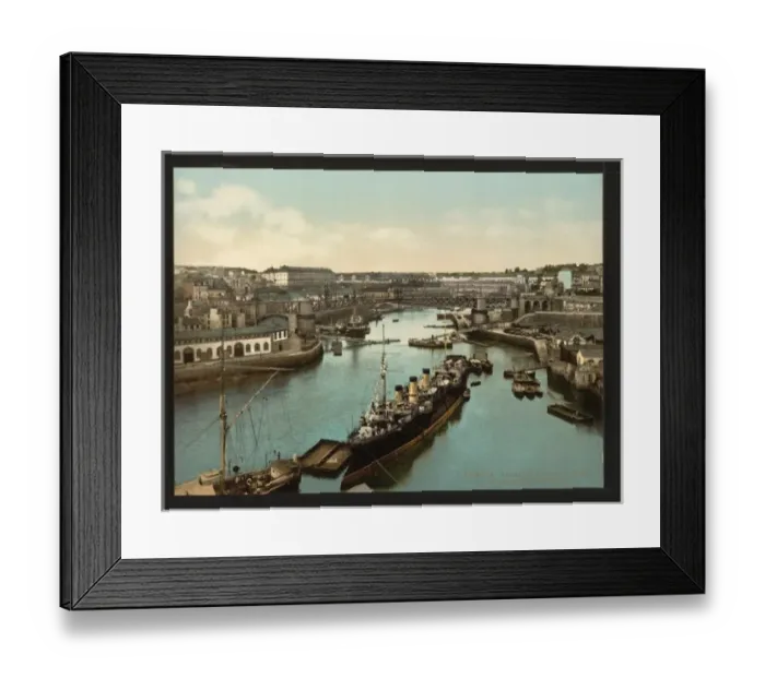Framed Print : The Port Militaire and swing bridge, Brest, France Framed Print : The Port Militaire and swing bridge, Brest, France